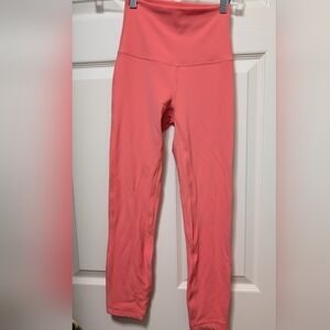 Lululemon Align Pant 25" Guava Pink Leggings Size 2